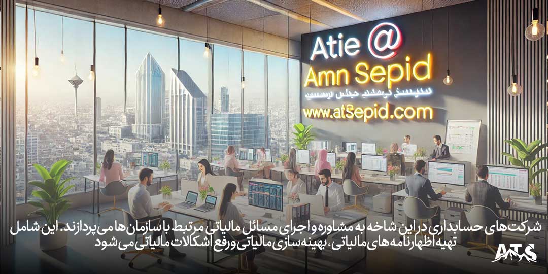 شرکت‌های حسابداری در این شاخه به مشاوره و اجرای مسائل مالیاتی مرتبط با سازمان‌ها می‌پردازند. این شامل تهیه اظهارنامه‌های مالیاتی، بهینه‌سازی مالیاتی و رفع اشکالات مالیاتی می‌شود