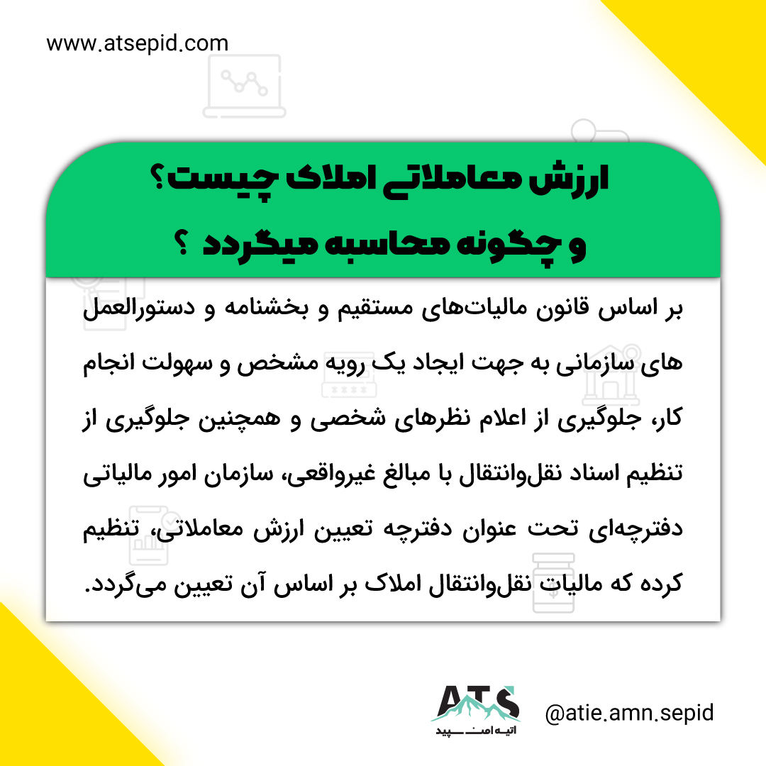 نحوه محاسبه ارزش معاملاتی ملک